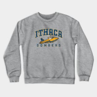 Ithaca Bombers Retro Logo in vintage design Crewneck Sweatshirt